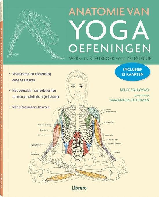 Anatomie van yoga oefeningen: Werk- en kleurboek, Boeken, Esoterie en Spiritualiteit, Zo goed als nieuw, Verzenden