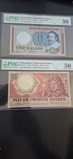 Nederland. - 10, 25 Gulden - 1953/1955 (Zonder minimumprijs)