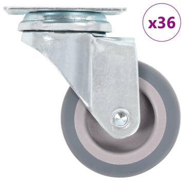 vidaXL 36 st Zwenkwielen 50 mm, Verzenden