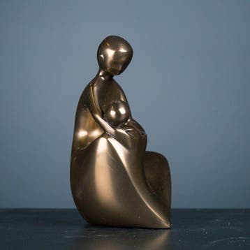 Figuur - Vader en kind beeld - Amabile - Parastone
