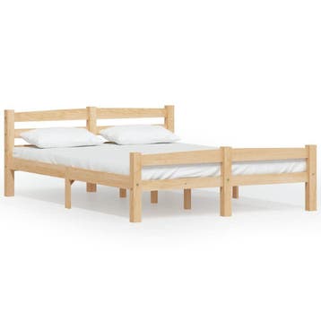 Bed 140x200 Grenen | 41% Retour Deal, weg is weg! (bedframe), Huis en Inrichting, Verzenden, Tweepersoons, 140 cm, Zo goed als nieuw