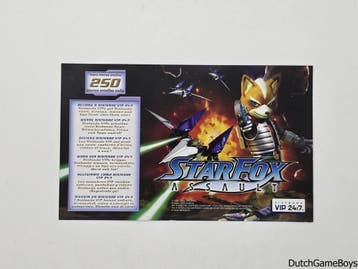 Nintendo Gamecube - Starfox Assault - Vip Points Card, Verzenden