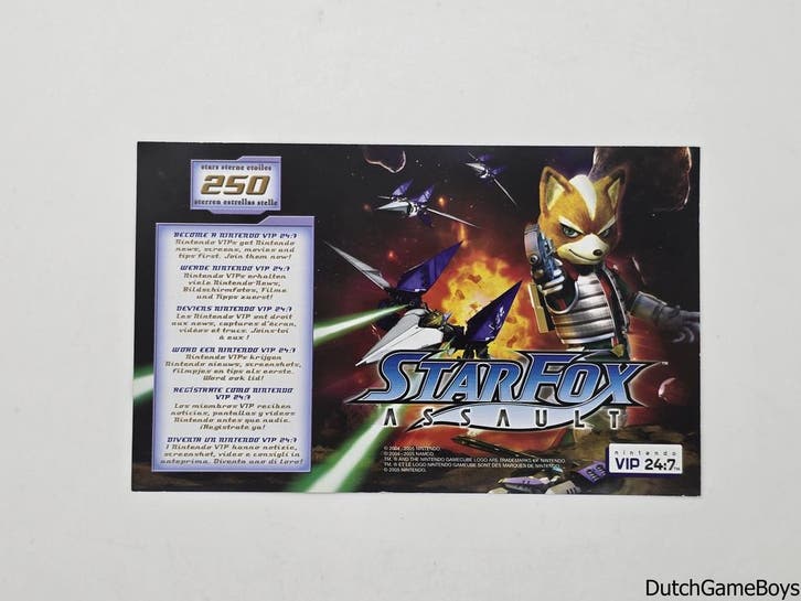 Nintendo Gamecube - Starfox Assault - Vip Points Card, Games en Spelcomputers, Spelcomputers | Nintendo Consoles | Accessoires
