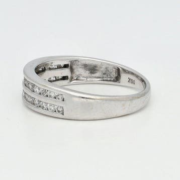 Ring - 18 karaat Witgoud, Nieuw