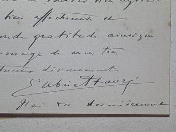 Gabriel Fauré (1845–1924) French composer - Autograph signed