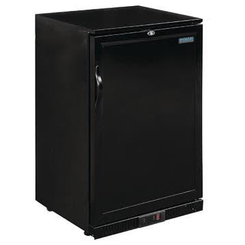 Polar G-serie 900mm barkoeling enkele deur 138L zwart, Verzenden, Nieuw in verpakking, Koelen en Vriezen