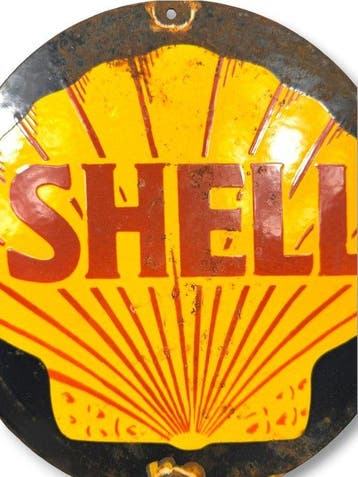 Shell - Plaque émaillée - Émail