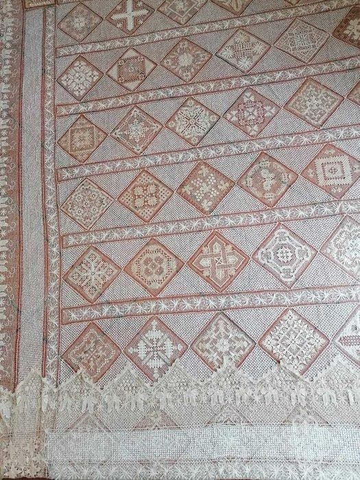 Bedsprei - 330 cm - 220 cm, Antiquités & Art, Tapis & Textile