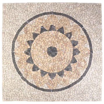 vidaXL Mosaic Tiles Zonnebloem Patroon Meerkleurig 120 x 120, Verzenden