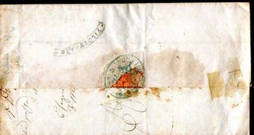 Anciens états italiens - États pontificaux 1852 - 1 baj «, Postzegels en Munten, Postzegels | Europa | Italië, Gestempeld