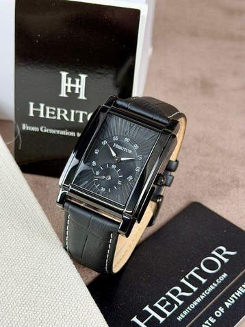 Heritor - Frederick Automatic - Black/Black - Zonder, Nieuw