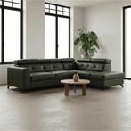 Leren hoekbank Nova - 2,5 zits + longchair, Ophalen of Verzenden