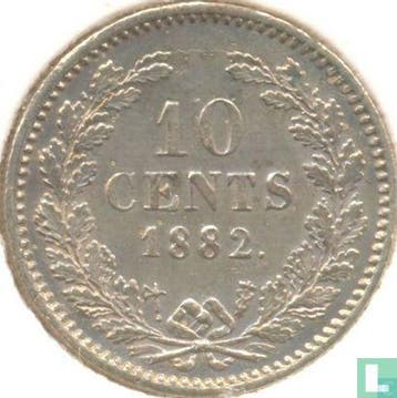Nederland 10 cents 1882, Verzenden, 10 cent, Losse munt, Goud
