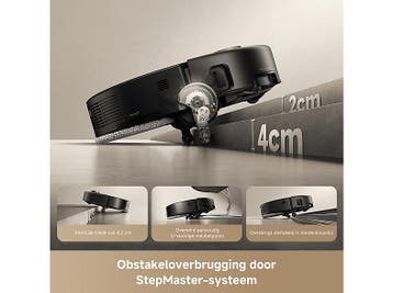 Mova -  V50 Ultra - Robostofzuiger Met Mop-functie  - Zwart, Verzenden, Nieuw, Reservoir, Minder dan 1200 watt