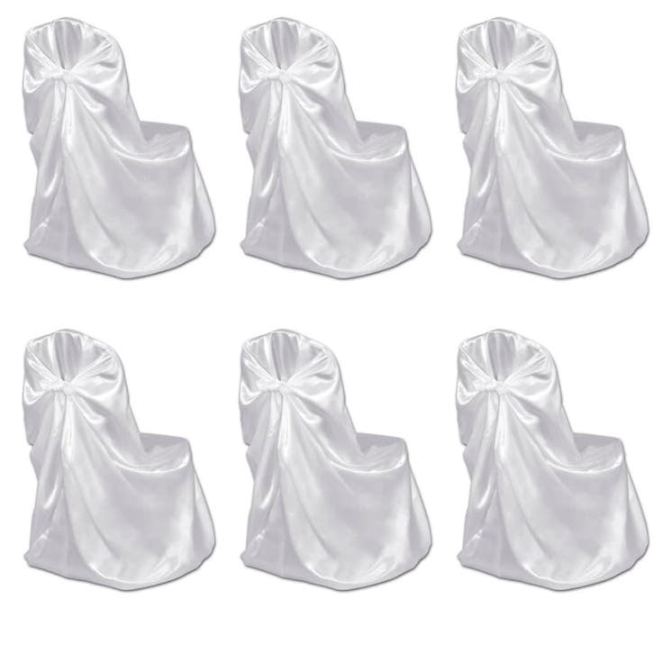 vidaXL Bruiloft Stoelhoes Wit (6 stuks), Tuin en Terras, Tuinmeubel-accessoires, Nieuw, Verzenden