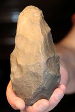 Paleolithisch Steengoed Biface - 145 mm (Zonder