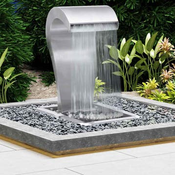 vidaXL Tuinwaterval 34x49x82 cm roestvrij staal, Tuin en Terras, Verzenden, Nieuw