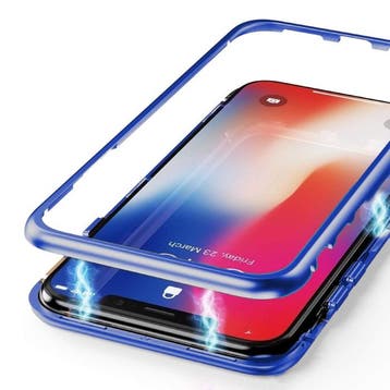 iPhone XS Max Magnetisch 360° Hoesje met Tempered Glass -, Verzenden, Nieuw