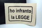 Clet Abraham (1966) - Ho infranto la legge - Stencil, Antiek en Kunst