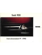 1990 SAAB 900 COUPE | SEDAN INSTRUCTIEBOEKJE ZWEEDS