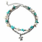 Fako Bijoux - Enkelbandje - Boho Zeester, Kralen & Schildpad, Verzenden, Nieuw