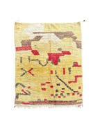 Artistic Moroccan Boujad Rug – Handwoven Berber Wool Carpet, Maison & Meubles