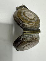 Killota Betel boîte de chaux - Cuivre, Argent - Sri Lanka -, Antiquités & Art