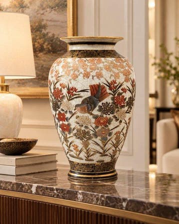 H.F.P. Macau - Stile Satsuma Revival - Fitto craquelé, Nieuw