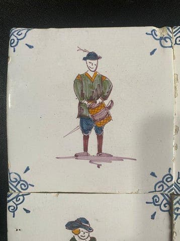 Tegel (9) - 1950-1960 - Set Polychrome Wandtegels