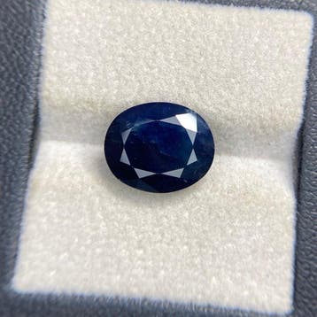 Zonder minimumprijs - 1 pcs Blauw Saffier - 6.32 ct -, Nieuw