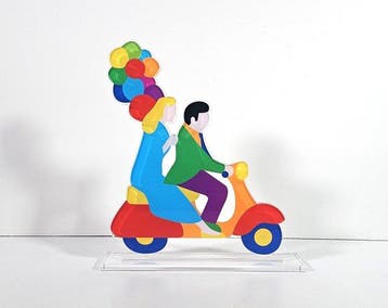 Marco Lodola (1955) - Sculpture, Feeling - 30.8 cm -