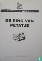Nero [Sleen] - De ring van Petatje - 1999, Boeken, Eén stripboek, Verzenden, Zo goed als nieuw, Neels, Marcel.