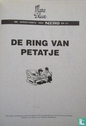 Nero [Sleen] - De ring van Petatje - 1999, Eén stripboek, Verzenden, Zo goed als nieuw, Neels, Marcel.