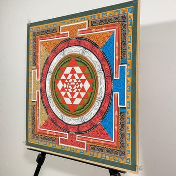53 cm - NO RESERVE - Fine Painting of Hinduism Tradition -