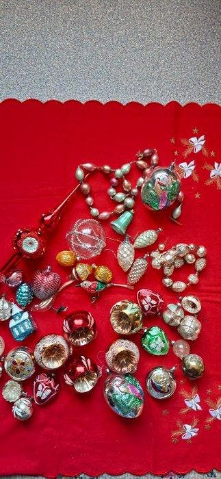 Kerstboomversiering (40) - Glas, Diversen, Nieuw