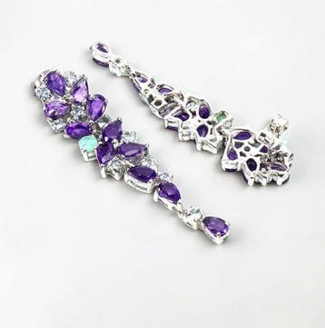 Sans prix de réserve - Boucles doreilles Argent 925 plaqué, Handtassen en Accessoires, Oorbellen, Nieuw