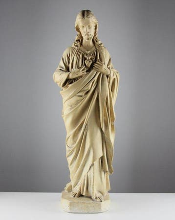 Beeld, Sacred Heart of Jesus – Large Sculpture - 63 cm -