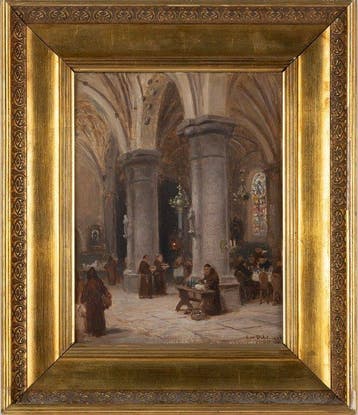 Frans Wilhelm Odelmark (1849-1937) - Monks Dining