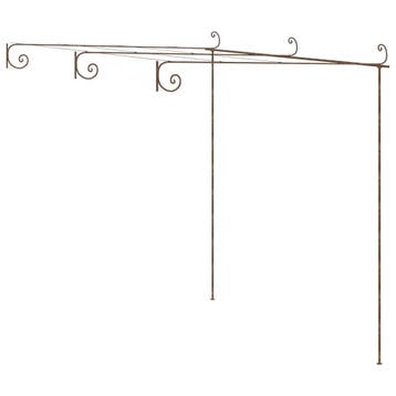 Tuinpergola 3x3m antiekbruin - Creeer die romantische dro..., Verzenden, Zo goed als nieuw, Overige typen