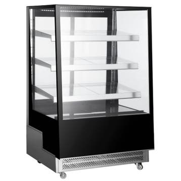 Koelvitrine | 500L | RVS/Zwart | 0°C/+6°C | Geforceerd | 4, Verzenden, Nieuw in verpakking