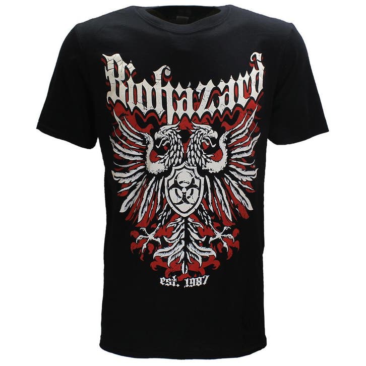 Biohazard Crest T-Shirt - Officiële Merchandise, Kleding | Heren, T-shirts