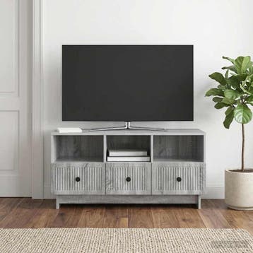 vidaXL TV Kast met lade Grijs sonoma 102 x 34,5 x 50 cm, Huis en Inrichting, Verzenden, Nieuw