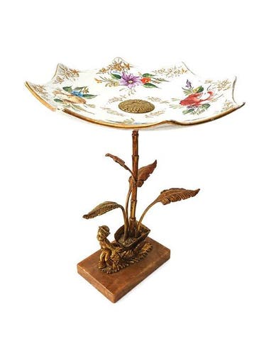 Centre de table - Ancien centre de table avec un enfant et, Antiquités & Art