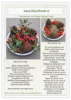 Herfstschaal met sideau natural foam stel zelf je pakket, Nieuw