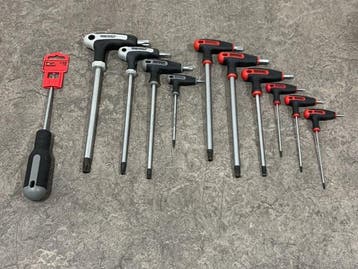 Veiling - TengTools schroevendraaierset T-greep 11-delig, Nieuw
