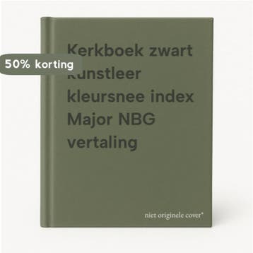Kerkboek zwart kunstleer kleursnee index Major NBG vertaling, Boeken, Verzenden, Gelezen