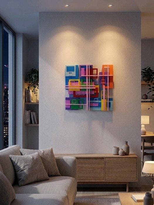 Rubén M Millano G - Happiness Life n°100 Pieza única, Antiek en Kunst, Kunst | Designobjecten