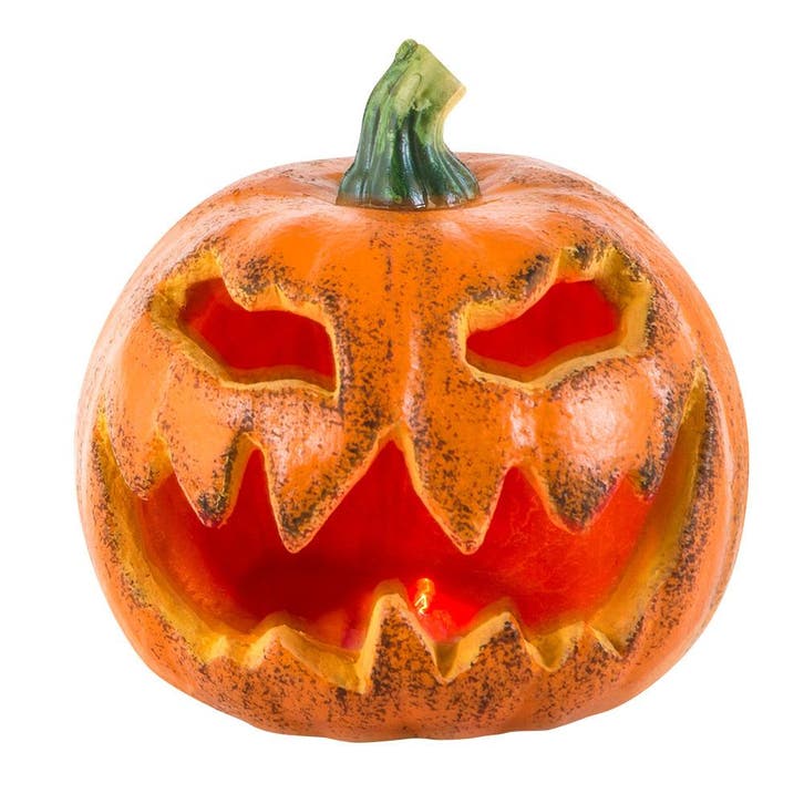 Halloween Pompoen Knipperend 16cm, Hobby en Vrije tijd, Feestartikelen, Nieuw, Verzenden
