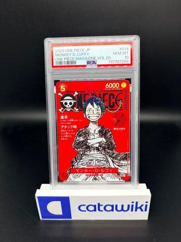 One Piece Card Game Monkey D Luffy One Piece Magazine Vol., Nieuw