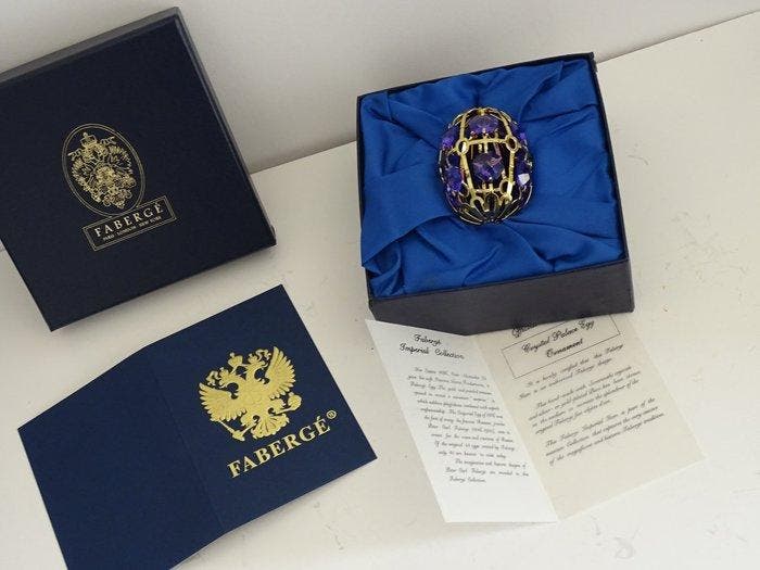 Figure - Fabergé style - Crystal Palace Imperial ornament, Huis en Inrichting, Overige Huis en Inrichting